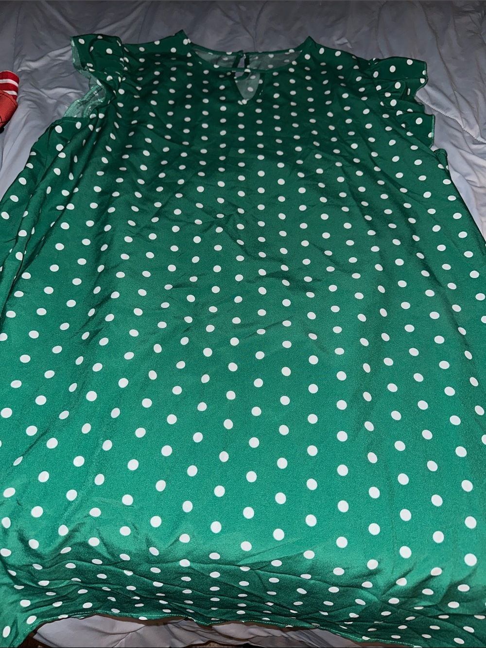 Green Polka Dot Shift Dress
